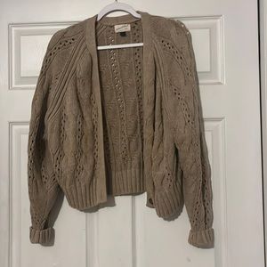 Brown universal thread cardigan